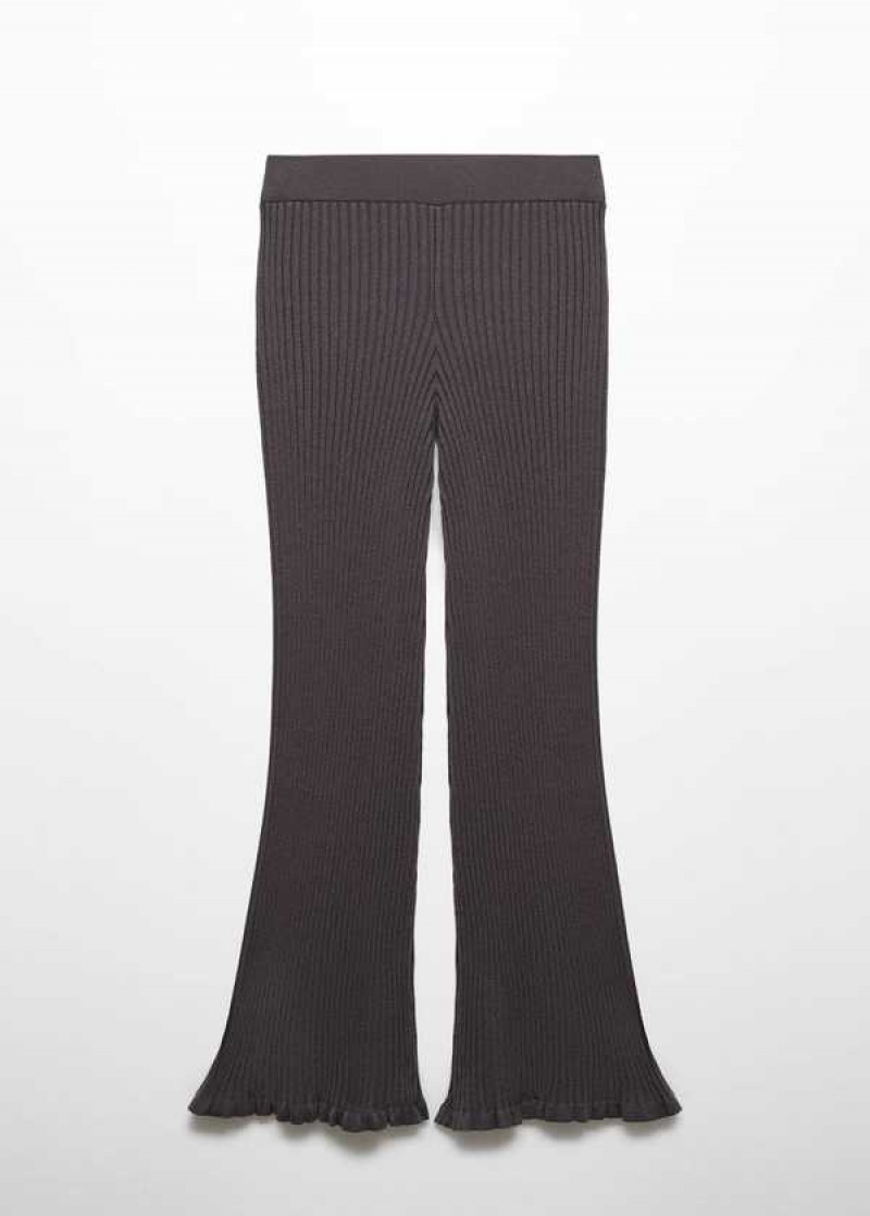 Mango Žebrovaný Flared Trousers | MNG-24408