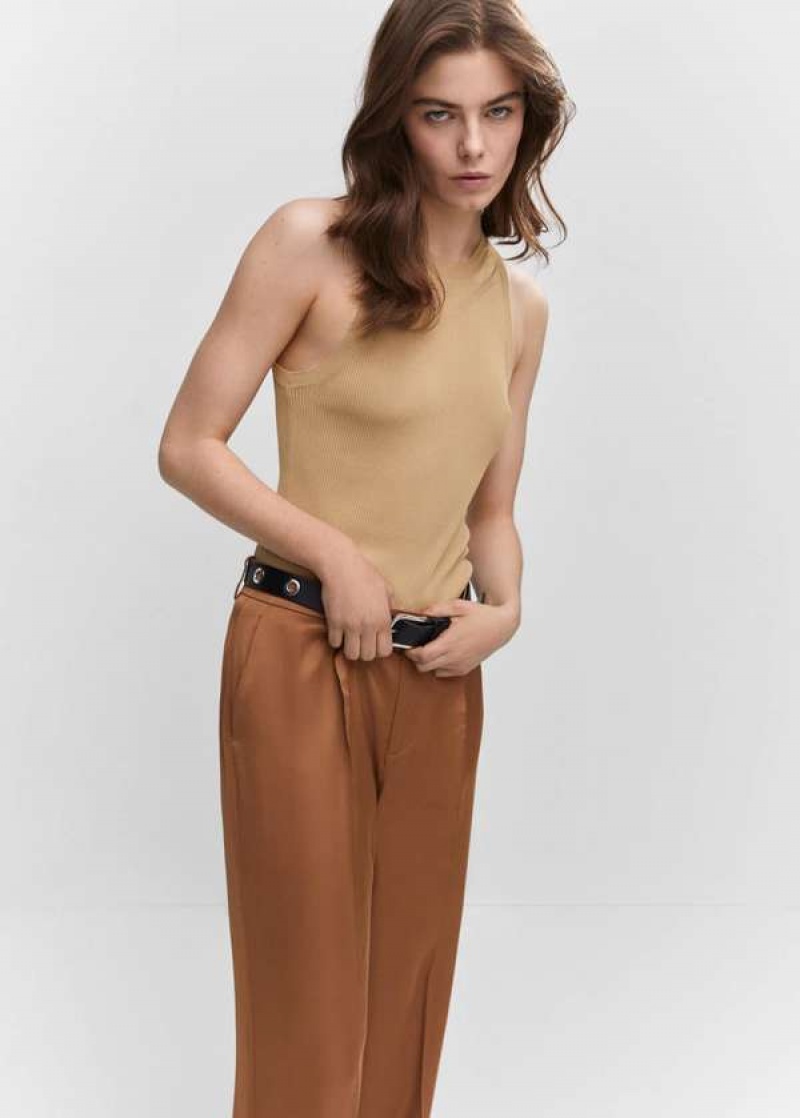 Mango Žebrovaný Knit Top | MNG-24717