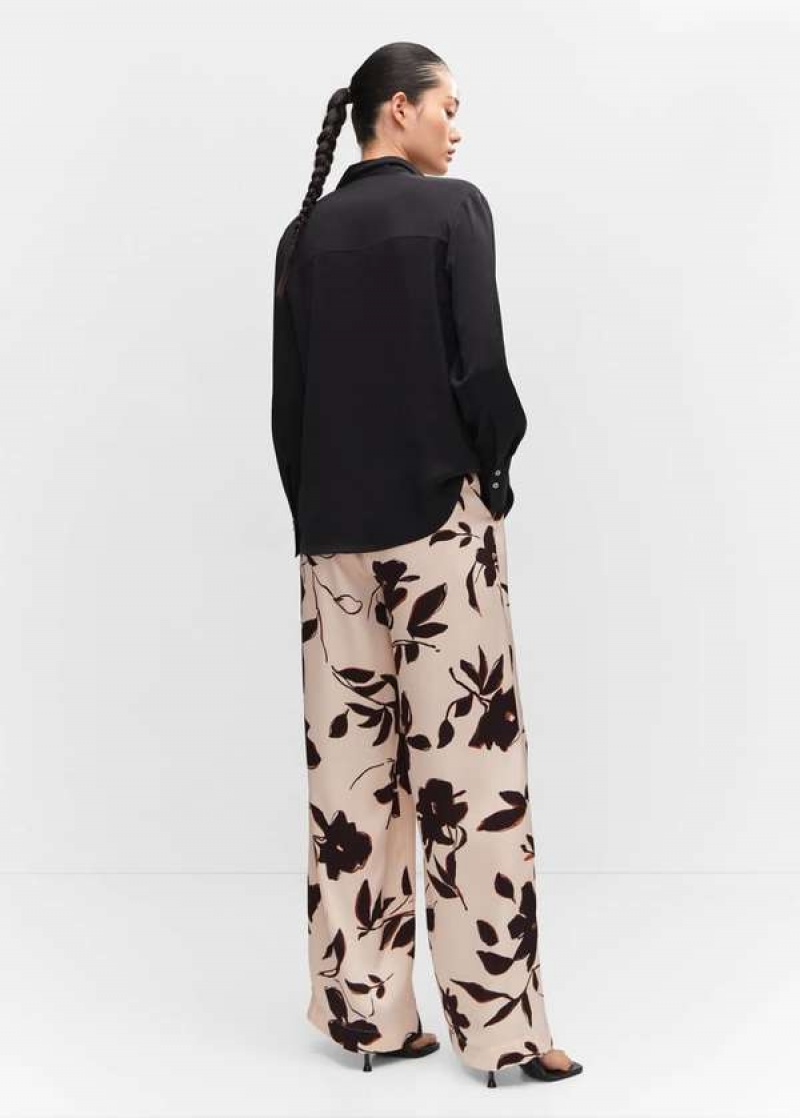 Mango Široké Leg Printed Pants | MNG-24316